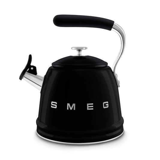 קומקום שורק לא חשמלי SMEG לשימוש על כיריים (גז או אינדוקציה)